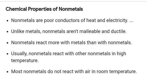 some chemical properties of non - metal?see the attachment - Brainly.in