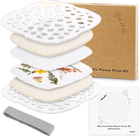 Amazon.com: Aboofx Microwave Flower Press, Quickly Flower Pressing Kit ...