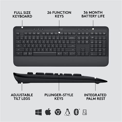 Signature MK650 Keyboard Mouse Combo For Business Logitech, 42% OFF