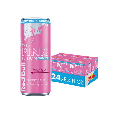 Red Bull Pink Edition Sugarfree Energy Drink, Wild Berries, 8.4 fl. oz ...