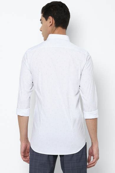 Buy Men White Slim Fit Check Full Sleeves Casual Shirts Online - 653983 ...