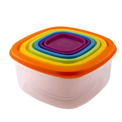 Set šest plastičnih posuda LT6029 Rainbow Lamart KUH00148 | Volim svoj dom