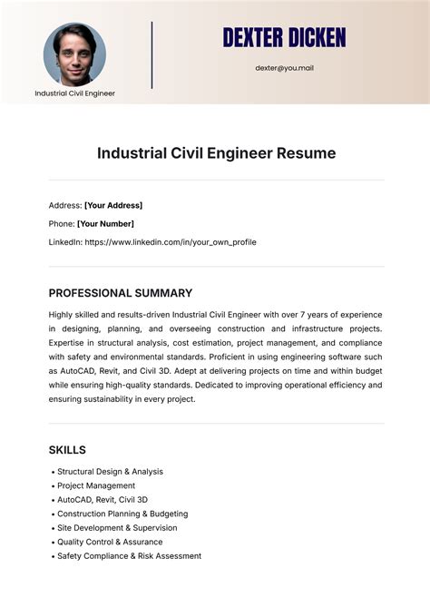 Engineering Resume Templates Free Download - Online Lesson