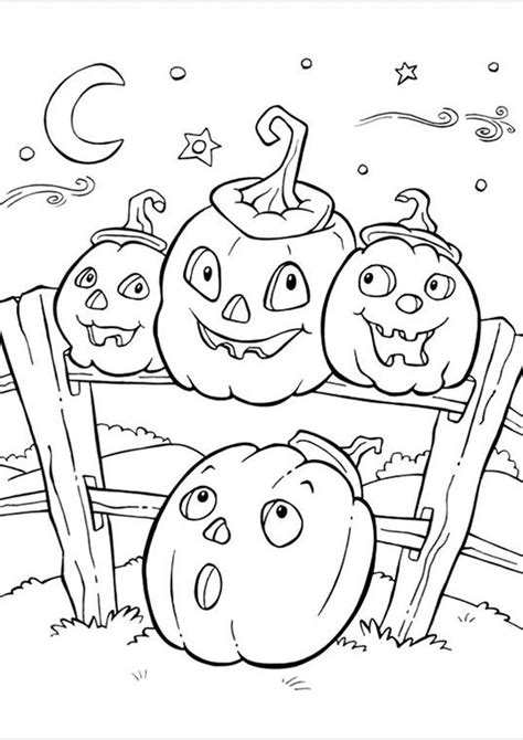 Easy Halloween Coloring Pages Printable - Printable Word Searches