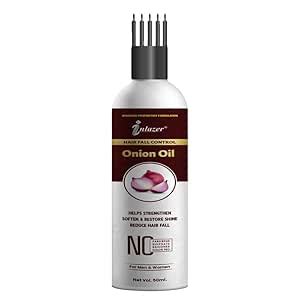 Buy INLAZER Onion Hair Fall Oil With Comb Applicator for Controlling ...