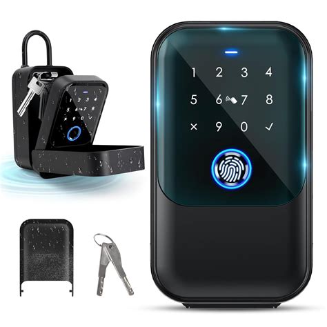 LOQRON Smart Key Lock Box, Bluetooth Fingerprint Lock Box with APP ...