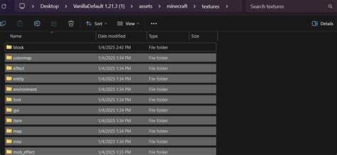 Steps for Making a Texture Pack Java 的图像结果
