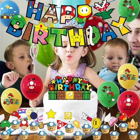 Mario Birthday Decorations Super Mario Birthday | Ubuy India