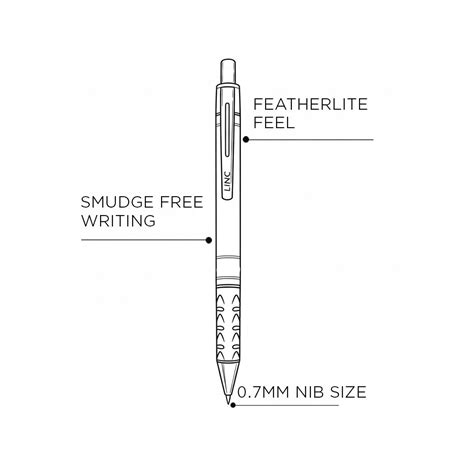 Linc Signetta Fine Retractable Ball Pen Set Of 10-SCOOBOO – SCOOBOO