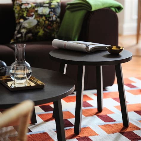 STOCKHOLM 2025 rug, flatwoven, white/brown/light blue handwoven ...