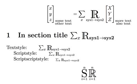 Large Blackboard bold R operator with text underneath - TeX - LaTeX ...