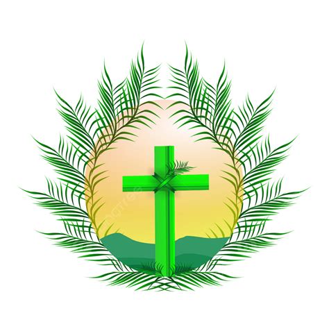 Palm Sunday Vector Design Images, Sunset At Palm Sunday, God, Jesus ...