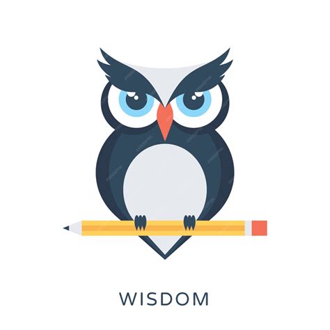 Wisdom flat vector icon | Premium Vector