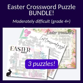 3x puzzle Easter bundle (Lent, religious Easter puzzle & secular Easter ...