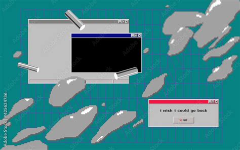 Old Computer Screen Retro-Futuristic Style 的图像结果