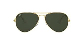 Buy Ray-Ban RB3025 001 Unisex Aviator Sunglasses Gold Frame/Green Grey ...