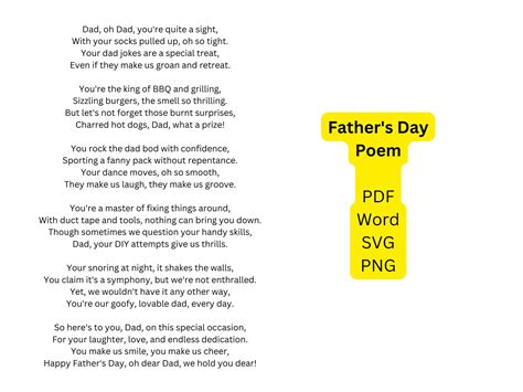 Happy Father Day Poems