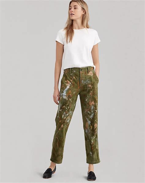 Paint-Splatter Straight Pant for Women | Ralph Lauren® IN