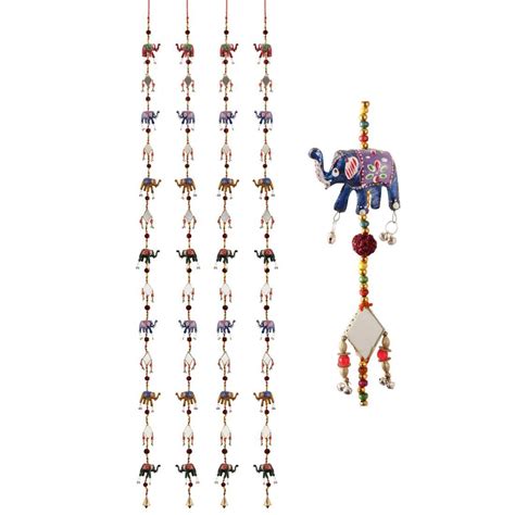 Handicrafts Paradise Papermachie Door Hanging Set Of 4 Pc With 7 ...