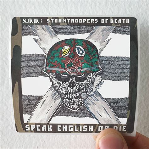 Stormtroopers of Death Speak English Or Die Album Cover Sticker
