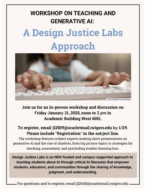Workshop on Teaching and Generative AI: A Design Justice Labs Approach ...