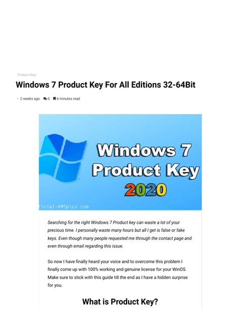 Image result for Windows 7 License Key