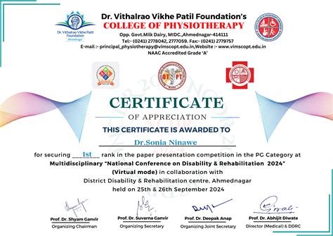 Achievements of Department of Oncologic Physiotherapy