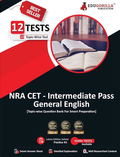 EduGorilla NRA CET 12th Pass General English Book 2023 - 12 Topic-wise ...