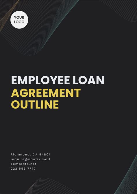 Free Employee Loan Agreement Outline Template to Edit Online