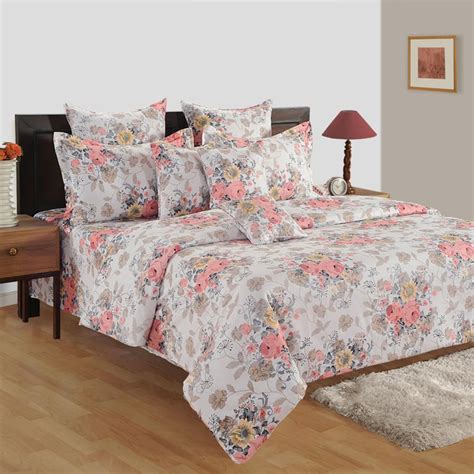 Buy SWAYAM 4-Piece Floral Print Double Bedding Set - 228 X 274 cm from ...