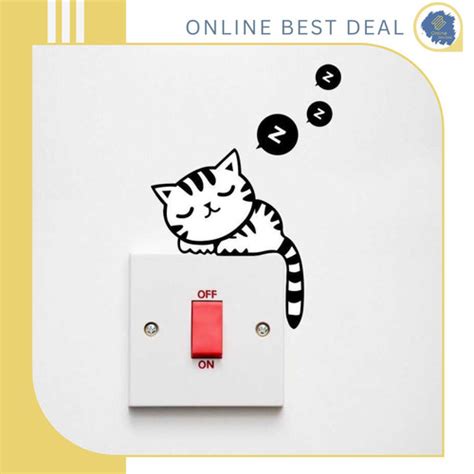 Jual Stiker Dinding Lucu Sleeping Cat Wallpaper - Jakarta Barat ...