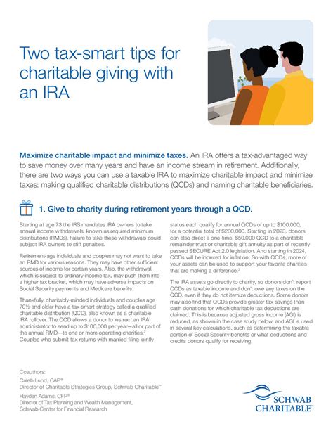 Charitable Giving with An IRA.Schwab | Bridge of Hope - Harrisburg