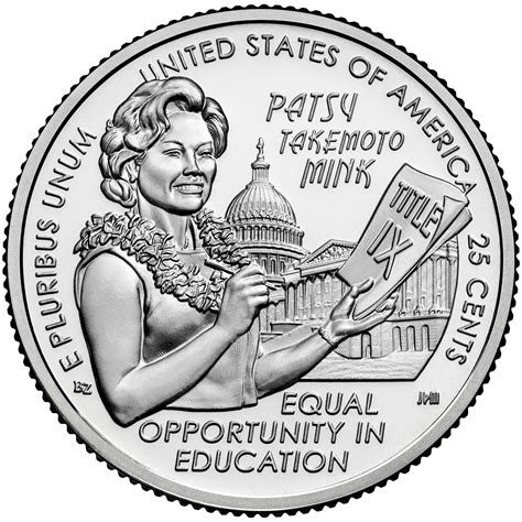 25 Cents "Washington Quarter" (Patsy Takemoto Mink) - United States ...