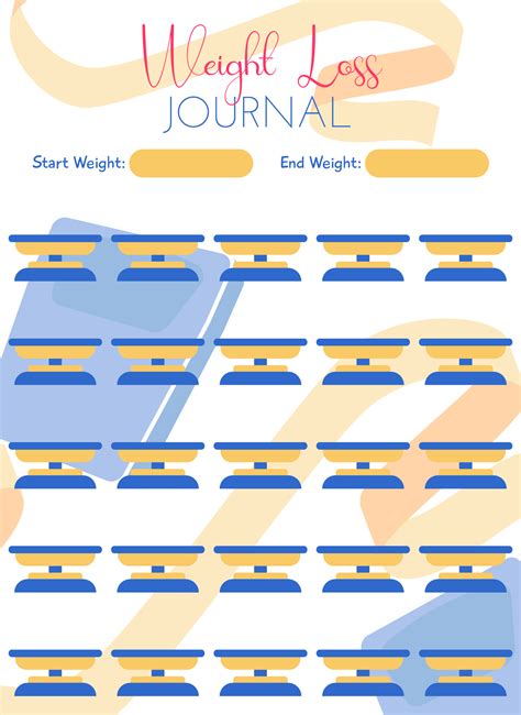 Weight Loss Journal Template - 10 Free PDF Printables | Printablee