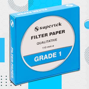 Supertek 110 mm Filter Paper Grade 1 | Qualitative Round Sheets Pack of ...