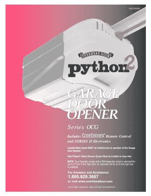 Image result for Overhead Door Python Programming