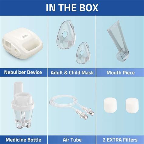 Medtech Handyneb Smart Compressor Nebulizer Machine for Adults & Kids ...