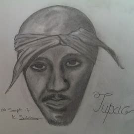 Tupac Portrait Drawing 的图像结果