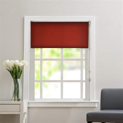 Buy DECO WINDOW Red Translucent Roller Blind - 39x84 from Deco Window ...