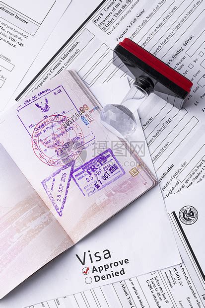 国外留学出国签证visa特写高清图片下载-正版图片501424341-摄图网