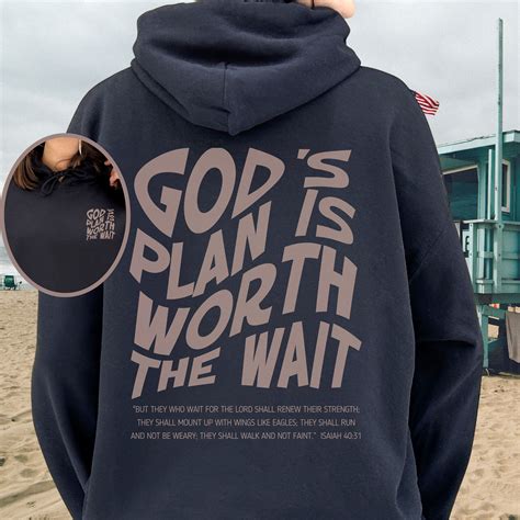 God s plan hoodie faith over fear hoodie matching bestie gift christian ...