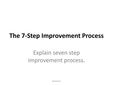 Seven-Step Improvement Process 的图像结果
