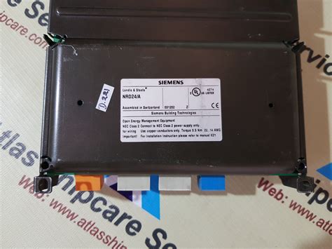 SIEMENS LANDIS & STAEFA NRD24/A INTERLOCK CONTROLLER – Atlas Shipcare ...