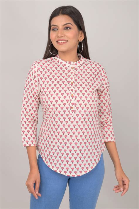 Women's Ethnic Buti Printed Cotton Kurta – Mrhumans