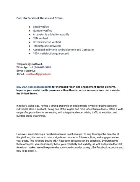 PPT - Buy Facebook accounts fresh, aged & bulk PowerPoint Presentation ...