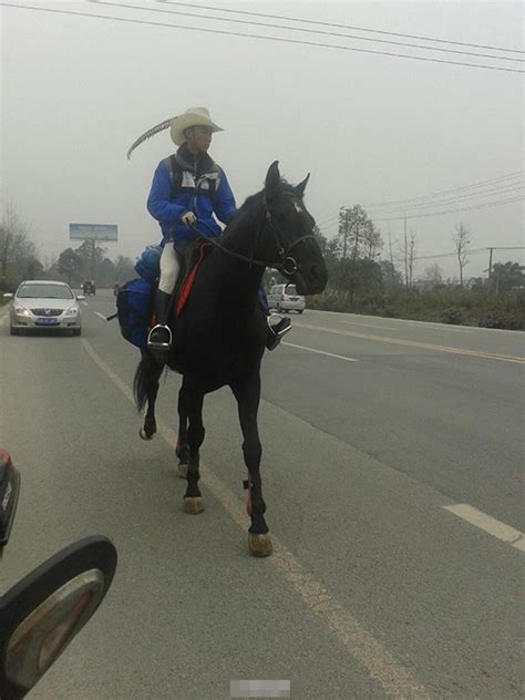 男生骑黑马参加高考-千里眼视频-搜狐视频