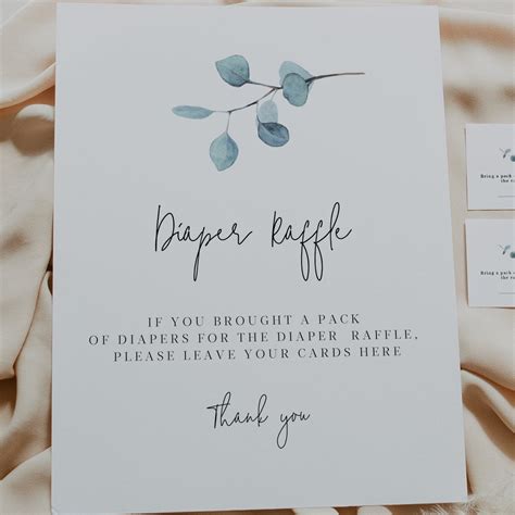 Printable Diaper Raffle Sign