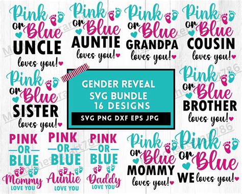 Buy Gender Reveal Svg, Baby Shower Svg, Baby Svg, Gender Reveal Clipart ...