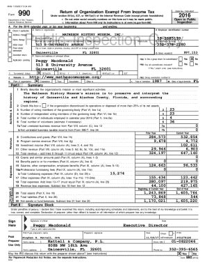 Fillable Online Return of Organization Exempt From Income Tax 990 for ...