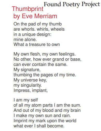 Image result for Found Poem Examples